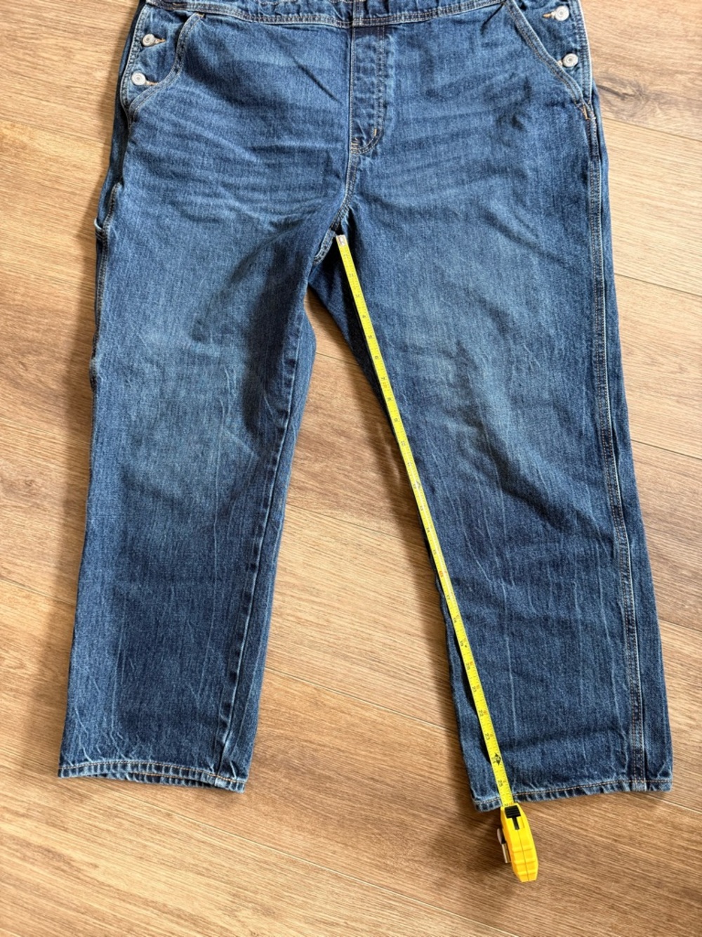 Women’s Old Navy Dark Blue Denim Overalls size 16 - Picture 6 of 6